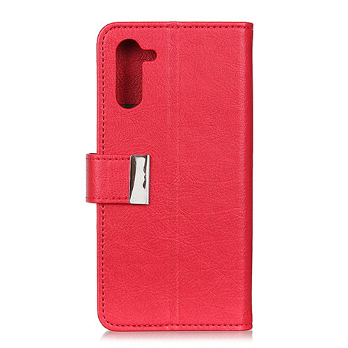 Leather Case Stands Flip Cover L12 Holder for Realme 6 Pro Red