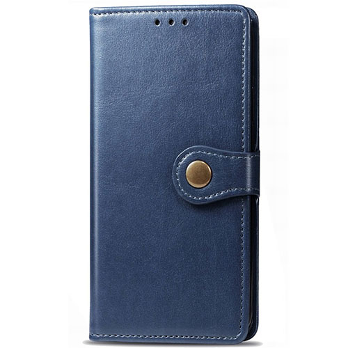 Leather Case Stands Flip Cover L14 Holder for Huawei P Smart Pro (2019) Blue