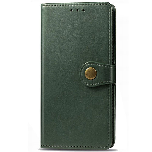 Leather Case Stands Flip Cover L14 Holder for Huawei P Smart Pro (2019) Green