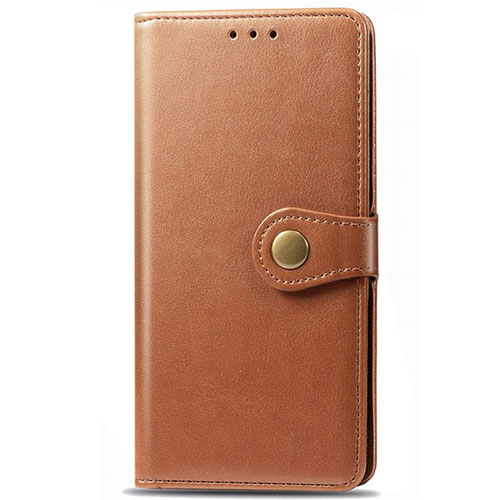 Leather Case Stands Flip Cover L14 Holder for Huawei Y9s Orange