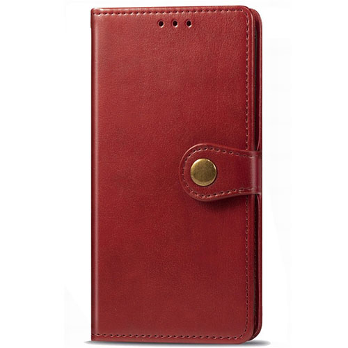Leather Case Stands Flip Cover L14 Holder for Huawei Y9s Red