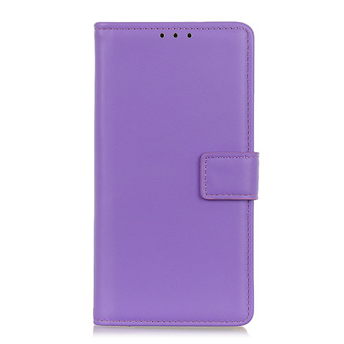 Leather Case Stands Flip Cover L14 Holder for Motorola Moto Edge Purple