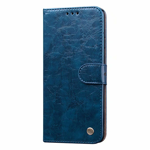 Leather Case Stands Flip Cover L16 Holder for Samsung Galaxy A31 Blue