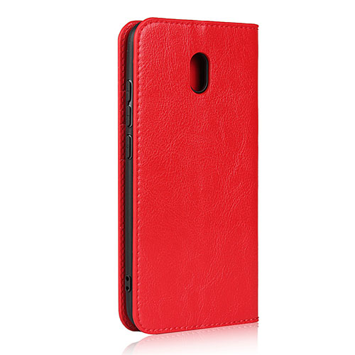 Leather Case Stands Flip Cover L16 Holder for Xiaomi Redmi 8A Red