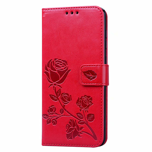 Leather Case Stands Flip Cover L17 Holder for Samsung Galaxy A31 Red