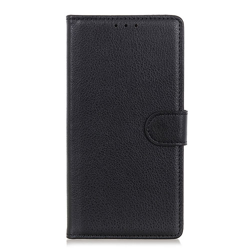 Leather Case Stands Flip Cover L24 Holder for Realme C11 Black