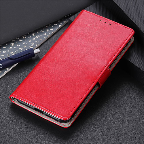 Leather Case Stands Flip Cover L27 Holder for Realme C11 Red