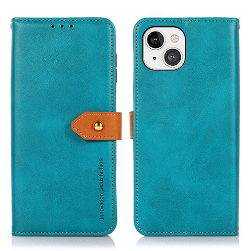 Leather Case Stands Flip Cover L29 Holder for Apple iPhone 13 Blue