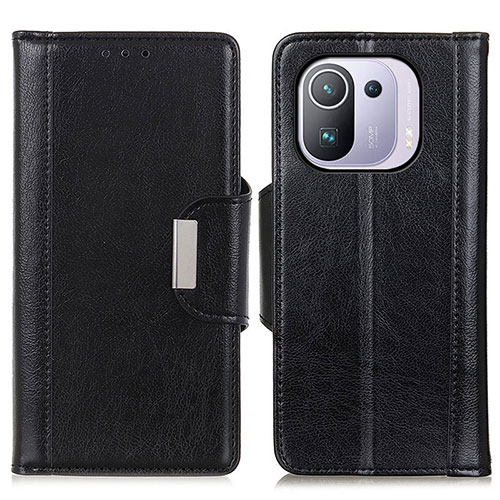 Leather Case Stands Flip Cover M01L Holder for Xiaomi Mi 11 Pro 5G Black