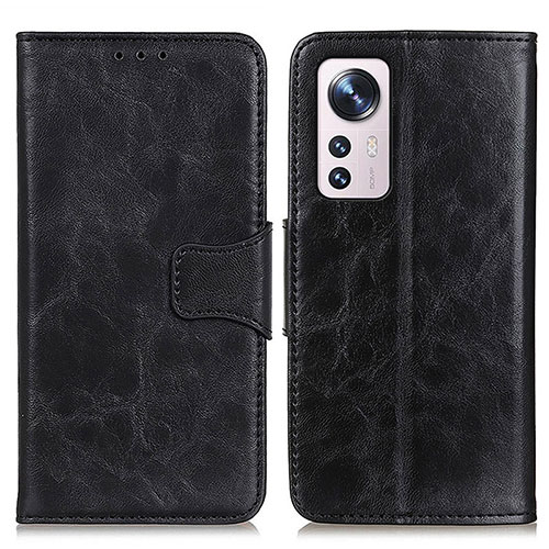 Leather Case Stands Flip Cover M02L Holder for Xiaomi Mi 12 5G Black