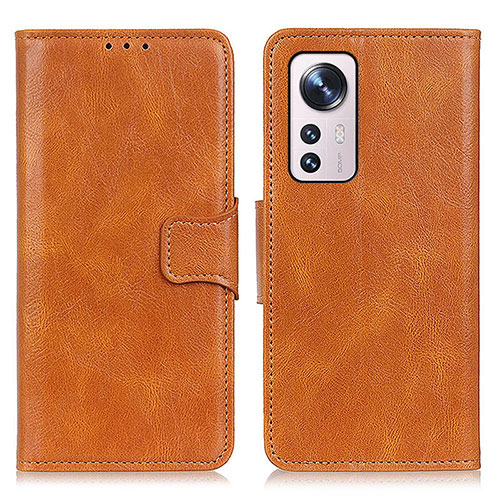 Leather Case Stands Flip Cover M06L Holder for Xiaomi Mi 12S 5G Orange