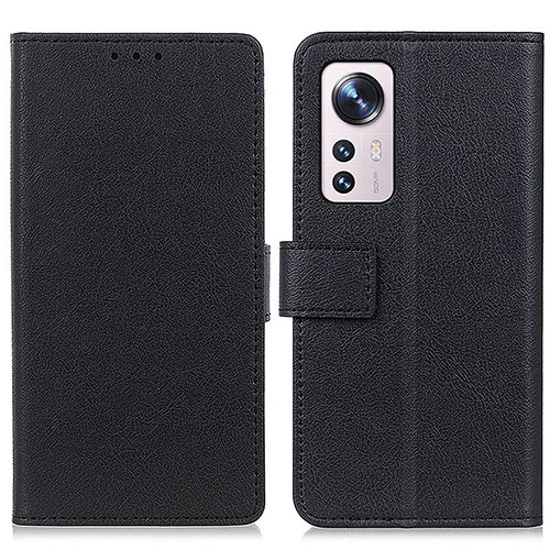 Leather Case Stands Flip Cover M08L Holder for Xiaomi Mi 12 5G Black