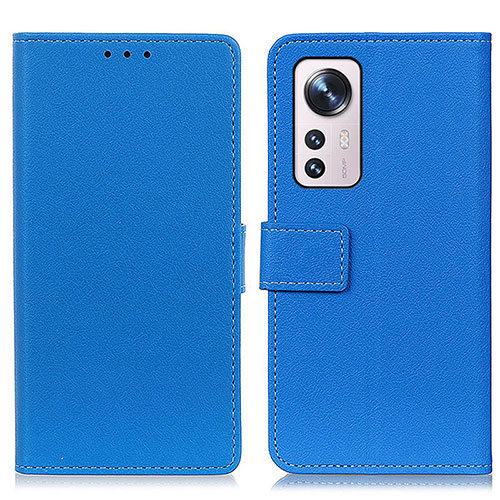 Leather Case Stands Flip Cover M08L Holder for Xiaomi Mi 12 Pro 5G Blue