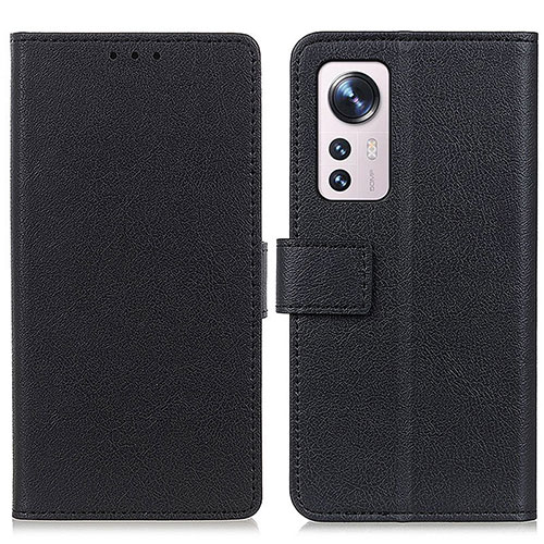 Leather Case Stands Flip Cover M08L Holder for Xiaomi Mi 12S 5G Black