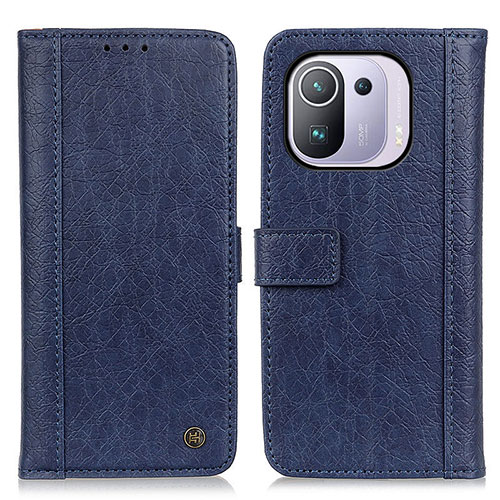 Leather Case Stands Flip Cover M10L Holder for Xiaomi Mi 11 Pro 5G Blue