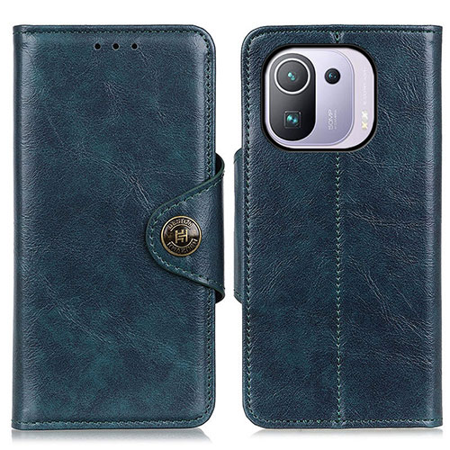 Leather Case Stands Flip Cover M12L Holder for Xiaomi Mi 11 Pro 5G Blue