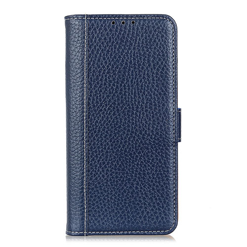 Leather Case Stands Flip Cover N02 Holder for Huawei P40 Blue