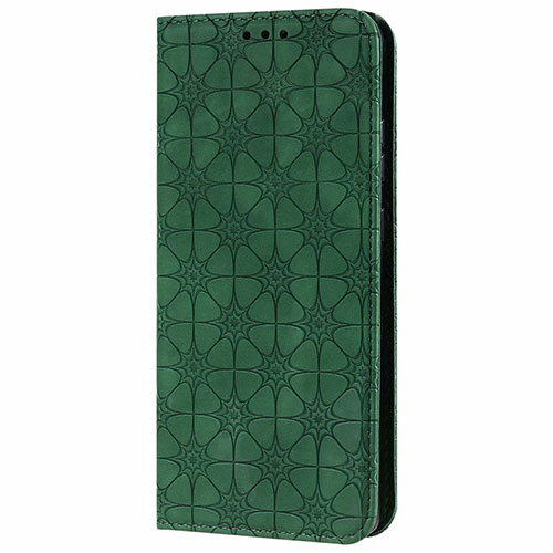 Leather Case Stands Flip Cover N06 Holder for Samsung Galaxy Note 20 5G Midnight Green