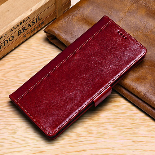 Leather Case Stands Flip Cover P01 Holder for Samsung Galaxy S10e Red