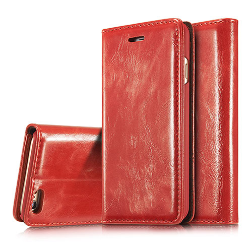 Leather Case Stands Flip Cover T01 Holder for Apple iPhone 6 Red