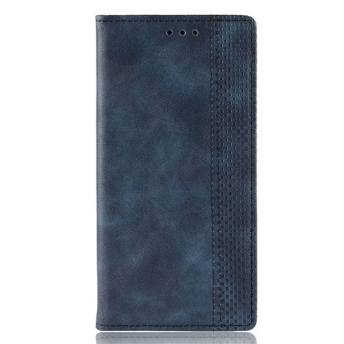 Leather Case Stands Flip Cover T01 Holder for Xiaomi Redmi 9A Blue