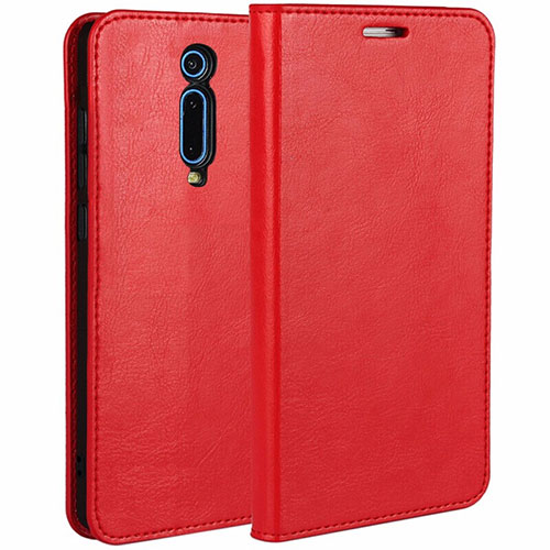 Leather Case Stands Flip Cover T01 Holder for Xiaomi Redmi K20 Pro Red