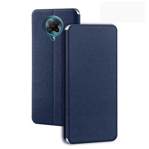 Leather Case Stands Flip Cover T01 Holder for Xiaomi Redmi K30 Pro 5G Blue