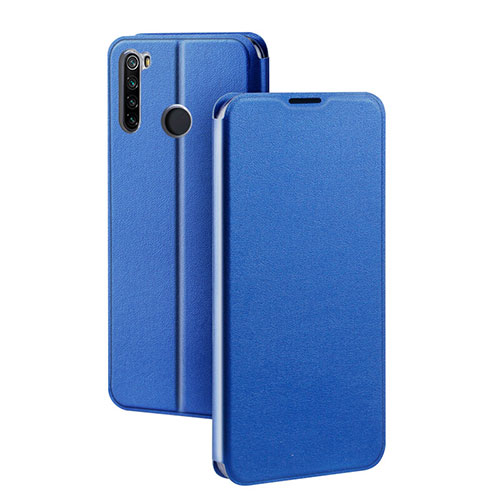 Leather Case Stands Flip Cover T01 Holder for Xiaomi Redmi Note 8T Blue