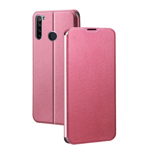 Leather Case Stands Flip Cover T01 Holder for Xiaomi Redmi Note 8T Pink