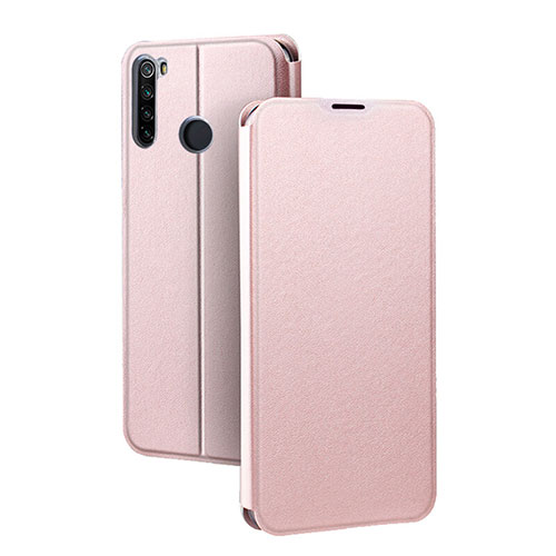 Leather Case Stands Flip Cover T01 Holder for Xiaomi Redmi Note 8T Rose Gold
