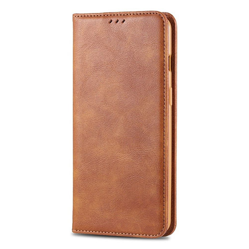 Leather Case Stands Flip Cover T02 Holder for Huawei P Smart+ Plus (2019) Orange
