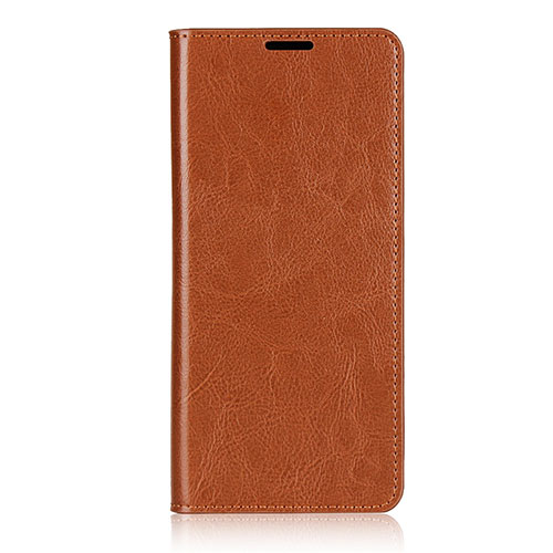 Leather Case Stands Flip Cover T02 Holder for Oppo Find X2 Pro Orange