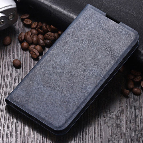 Leather Case Stands Flip Cover T02 Holder for Oppo K1 Blue