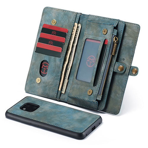 Leather Case Stands Flip Cover T03 Holder for Huawei Mate 20 Pro Green