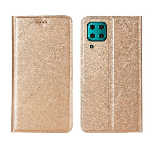 Leather Case Stands Flip Cover T03 Holder for Huawei P40 Lite Gold