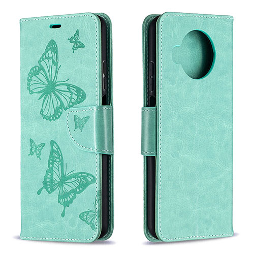 Leather Case Stands Flip Cover T03 Holder for Xiaomi Mi 10i 5G Matcha Green