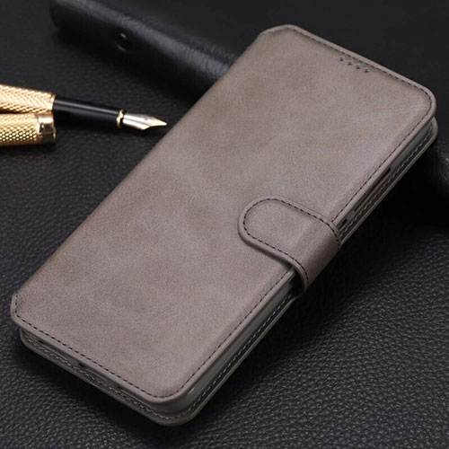 Leather Case Stands Flip Cover T03 Holder for Xiaomi Redmi K20 Gray