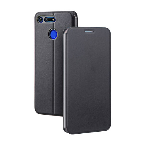 Leather Case Stands Flip Cover T04 Holder for Huawei Honor View 20 Black