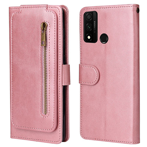 Leather Case Stands Flip Cover T04 Holder for Huawei Nova Lite 3 Plus Rose Gold