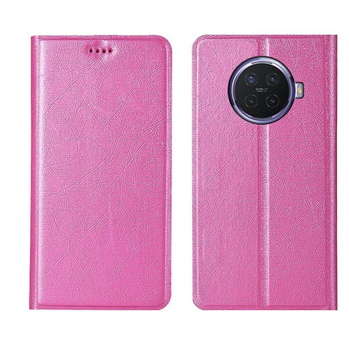 Leather Case Stands Flip Cover T04 Holder for Oppo Ace2 Pink