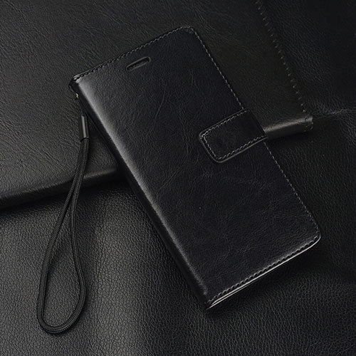 Leather Case Stands Flip Cover T04 Holder for Oppo K1 Black