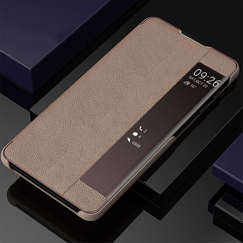 Leather Case Stands Flip Cover T04 Holder for Samsung Galaxy Note 10 Plus 5G Rose Gold