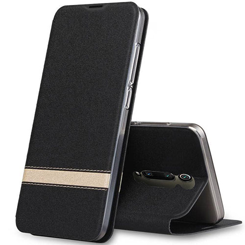 Leather Case Stands Flip Cover T04 Holder for Xiaomi Redmi K20 Pro Black