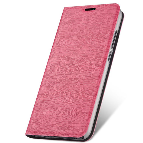 Leather Case Stands Flip Cover T05 Holder for Huawei Nova 4e Pink