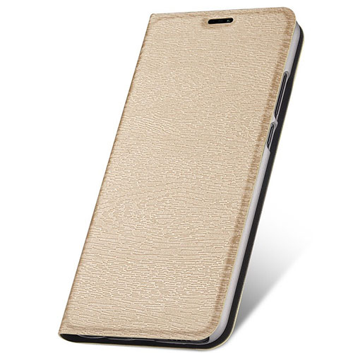 Leather Case Stands Flip Cover T05 Holder for Huawei P30 Lite New Edition Gold