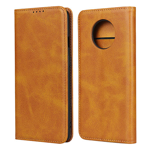 Leather Case Stands Flip Cover T05 Holder for OnePlus 7T Orange