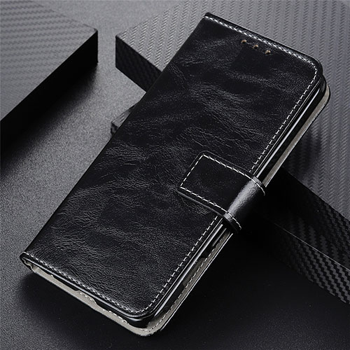 Leather Case Stands Flip Cover T05 Holder for Oppo Reno3 Black