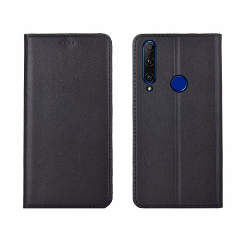 Leather Case Stands Flip Cover T06 Holder for Huawei Honor 20E Black