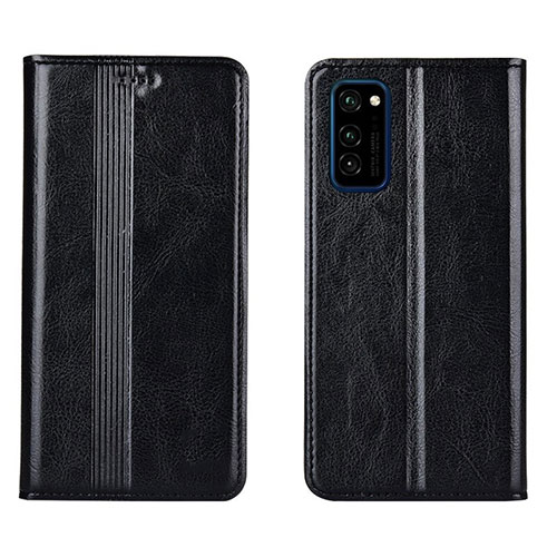 Leather Case Stands Flip Cover T06 Holder for Huawei Honor View 30 Pro 5G Black