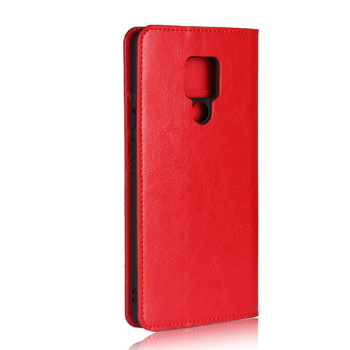 Leather Case Stands Flip Cover T06 Holder for Huawei Mate 20 X 5G Red